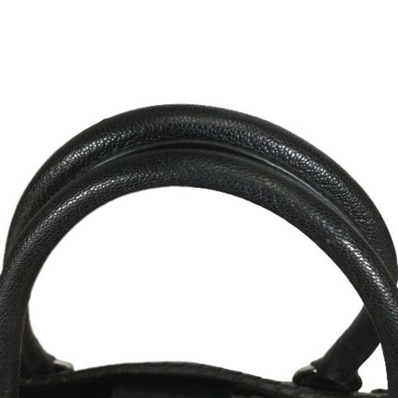 Michael Kors Hamilton Est. 1981 Black Leather Shoulder Satchel Tote Bag Purse - Picture 14 of 16